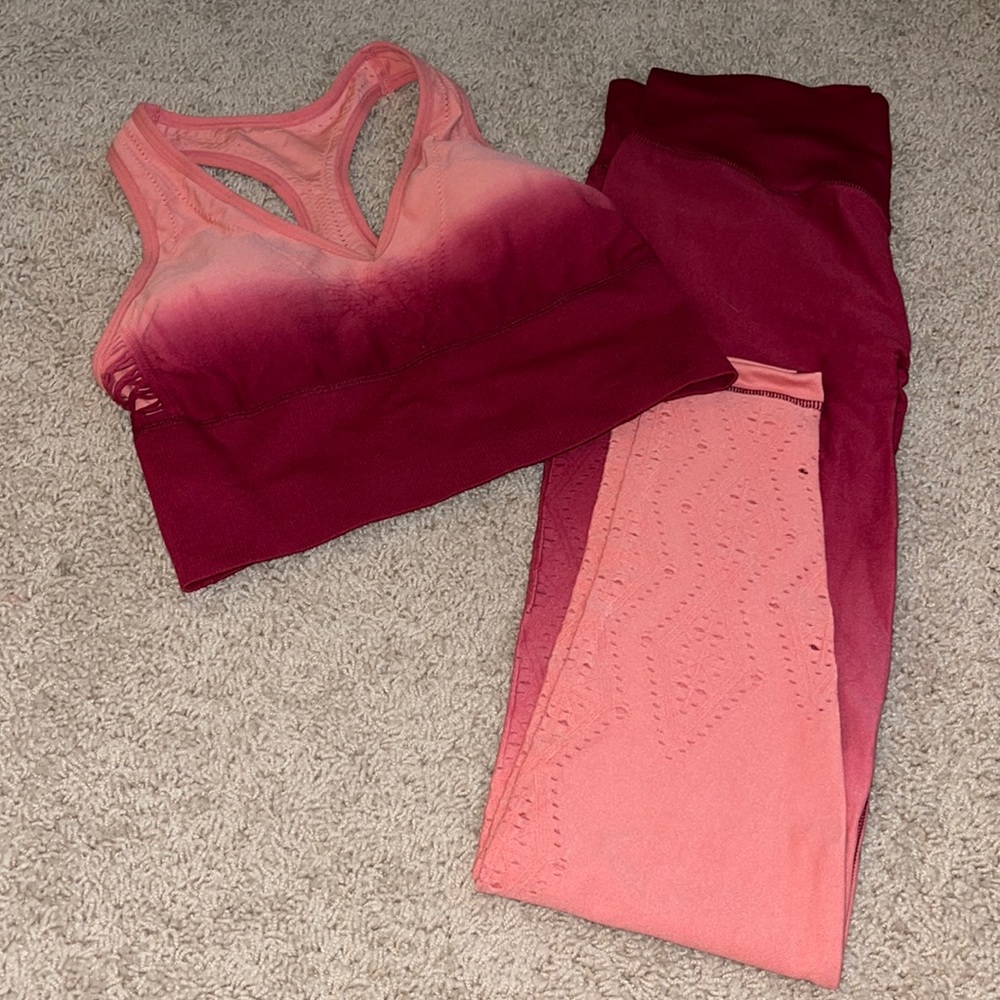 Pink Sports Bra
